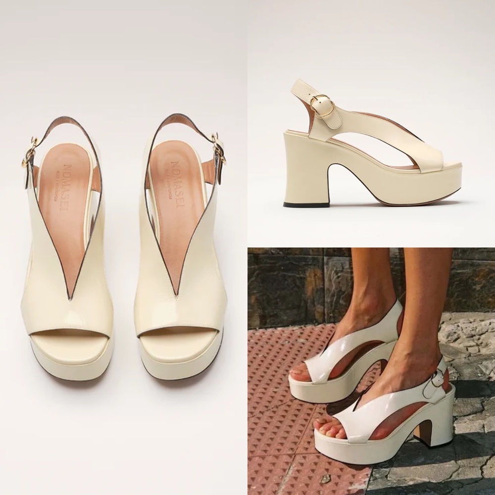 NOMASEI Taxi Pompeii Platform Sandals size 8